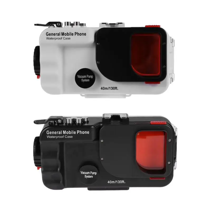 Kopen 40 m 130ft Onderwater Bluetooth Waterdichte Duiken Case Cover Foto Nemen Universele Zwemmen Waterdichte Case Smartphone Cover