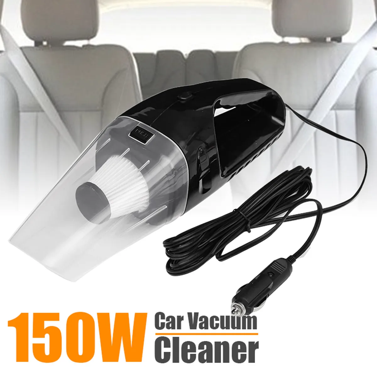 Car Home Vacuum Cleaner 150W 12V Mini Portable Handheld Auto Vacuum