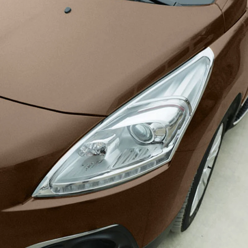 

My Good Car front head Light lamp detector frame and Rear taillight frame Car styling for Peugeot 3008 2013-2018 Car accessories