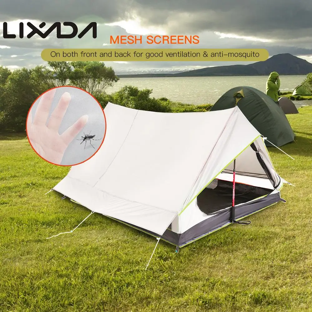 

Lixada Ultralight 2 Person Double Door Mesh Tent Shelter Perfect for Outdoor Camping Backpacking and Thru-Hikes