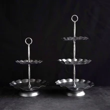 2 camadas/3 camadas carrinho do bolo de prata de alta qualidade da festa de casamento suprimentos