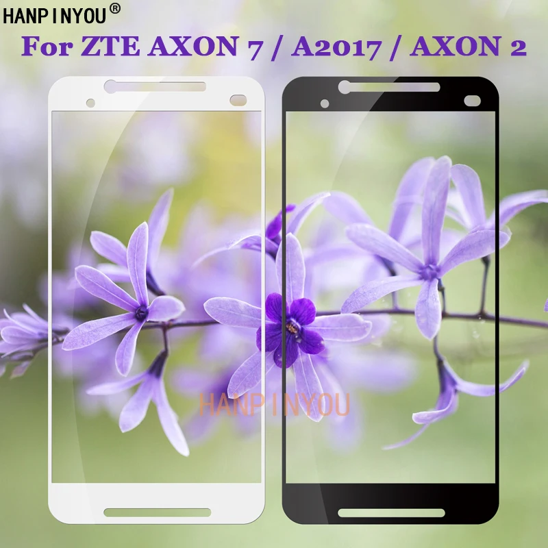 

For ZTE Axon 7 A2017 2 Axon7 Axon2 5.5" Full Coverage Tempered Glass 9H 2.5D Premium Screen Protector Film