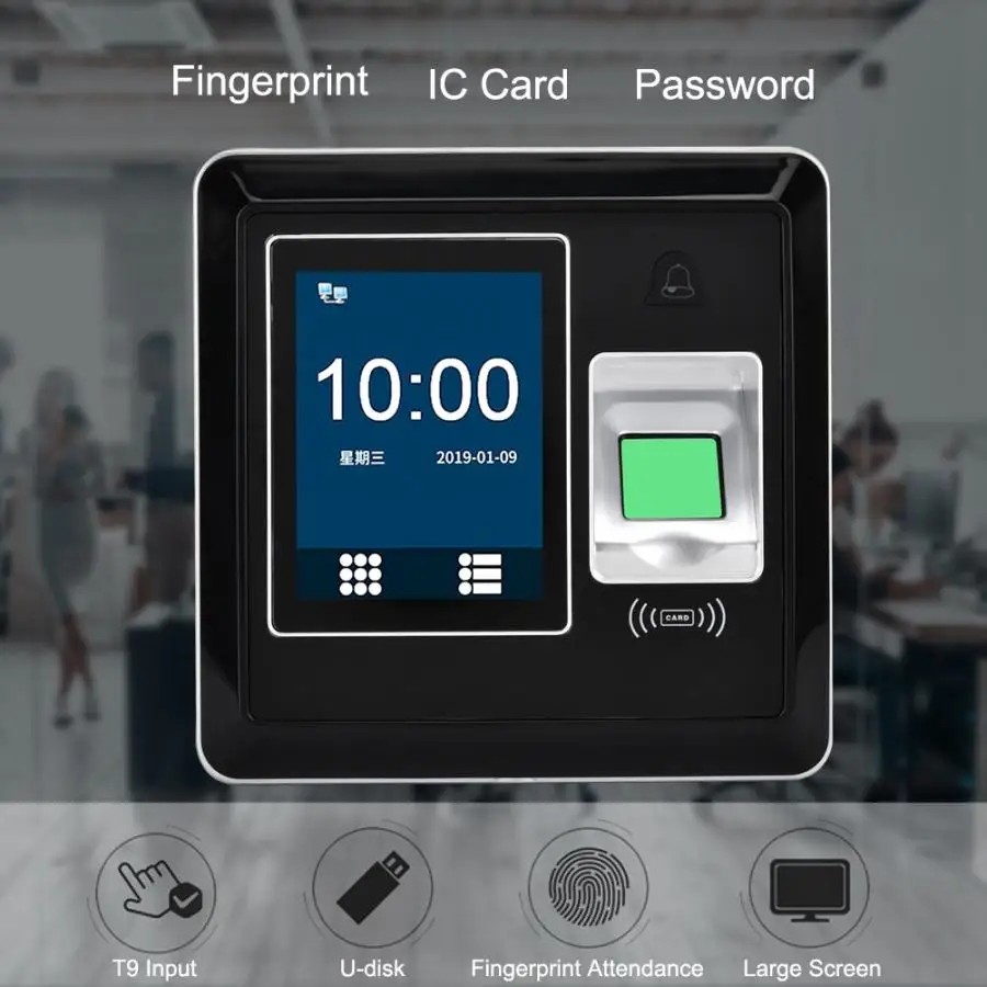 

2.8Inch TFT Touch Screen Fingerprint/ID Card/Password Time Attendance Machine Access Control Attendance Machine