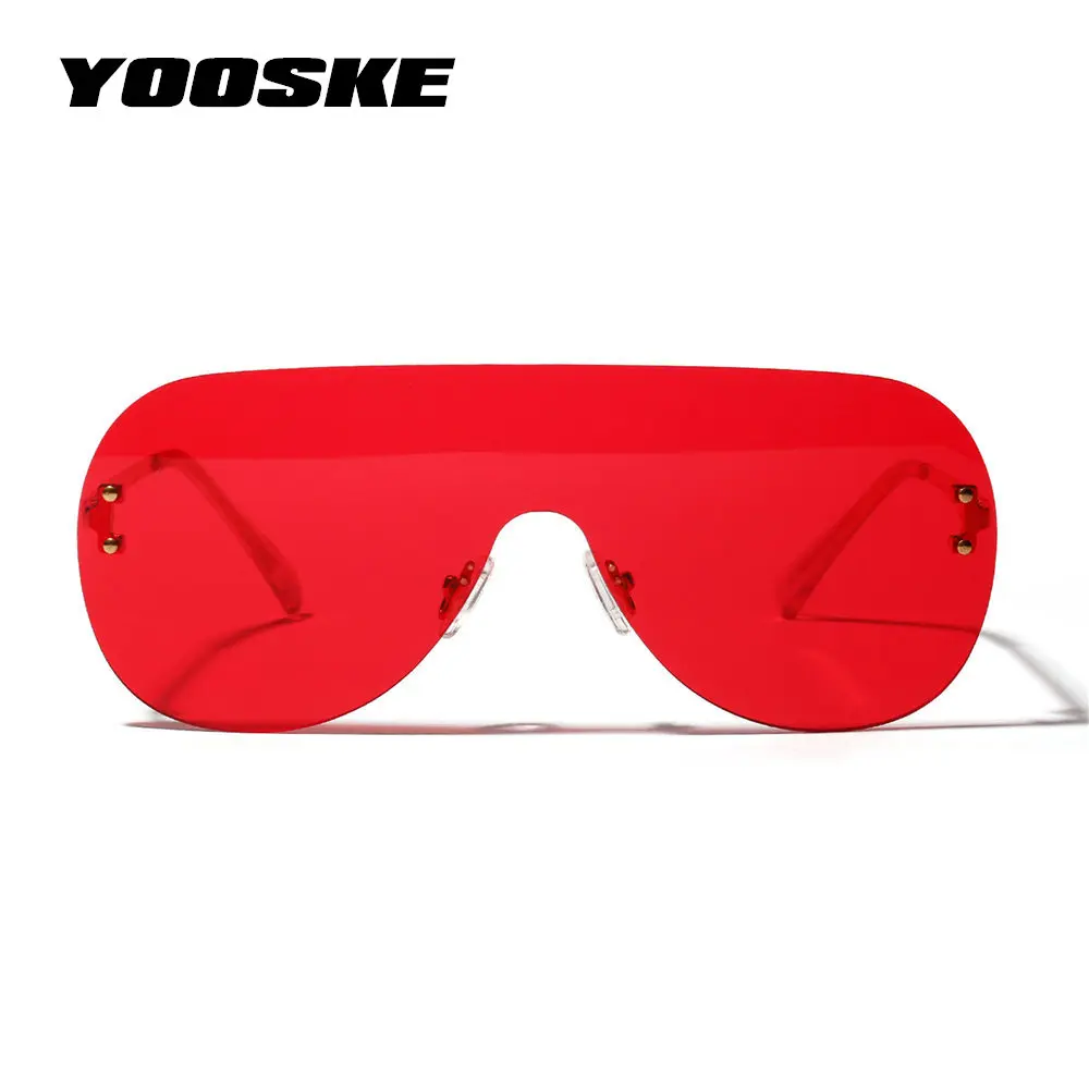 Очки солнцезащитные YOOSKE UV400 женские большие винтажные Роскошные брендовые