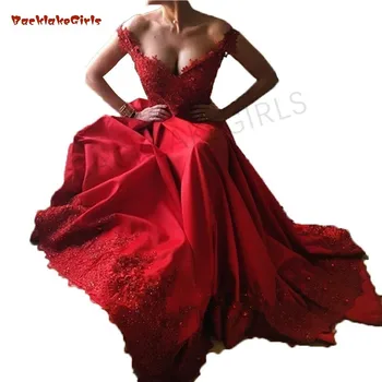 

Prom Dresses 2019 Vestido De Festa A-line Short Sleeves Long Evening Prom Gown Beading Robe De Soiree Special Occasion Dress