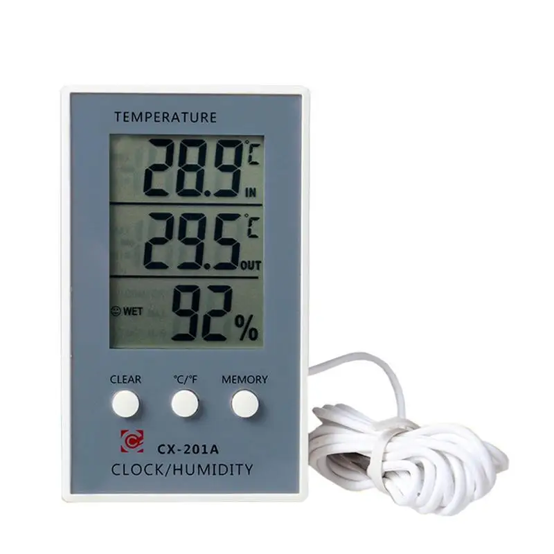 

LCD Digital Indoor Outdoor Thermometer Indoor Hygrometer Temperature Humidity Meter Sensor Probe Weather Station