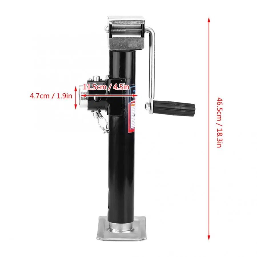 2000 lbs Yacht Trailer Leg Support Parts Caravan Jack Jockey Wheel Heavy Duty Metal Stand