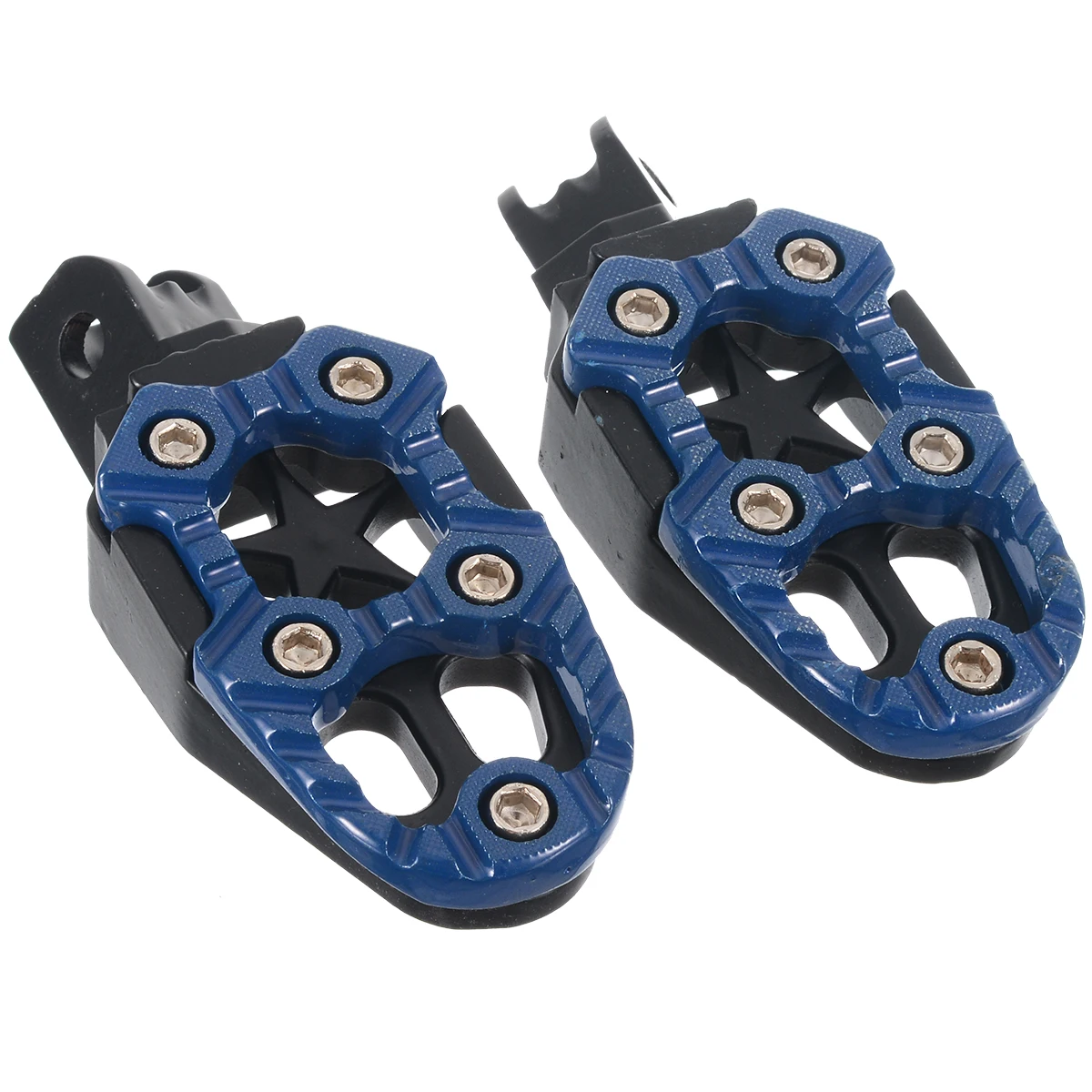 

Motor Footrests 2 pcs Universal 8mm Metal Motorcycle Foot Pegs Pedals with Spring for Off-road Motorcycle Car-Styling Parts