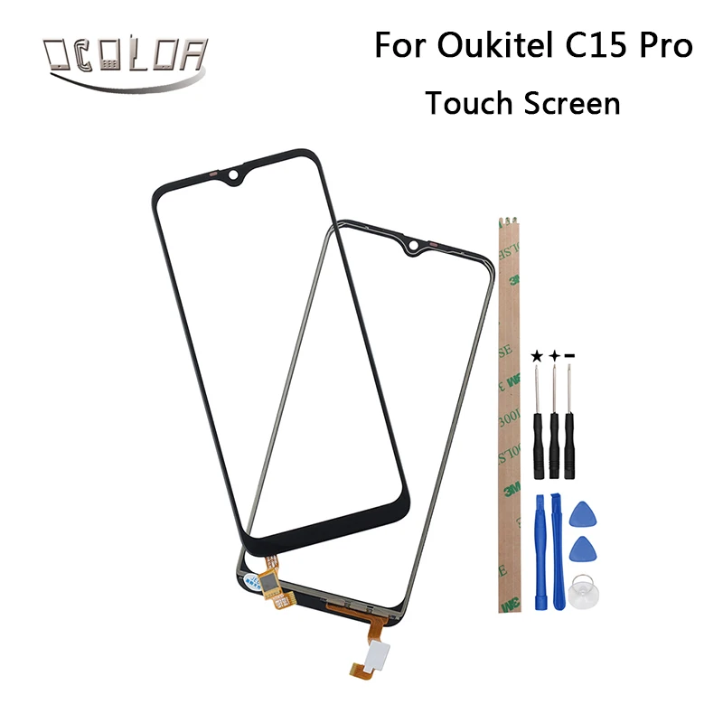 

ocolor For Oukitel C15 Pro Touch Screen Lens Sensor Replacement For Oukitel C15 Pro Touch Panel Mobile Phone Accessories + Tools