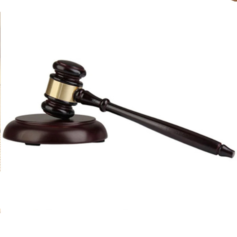 Handmade Wooden Auction Hammer for Lawyer Judge Handcrafted Gavel Court