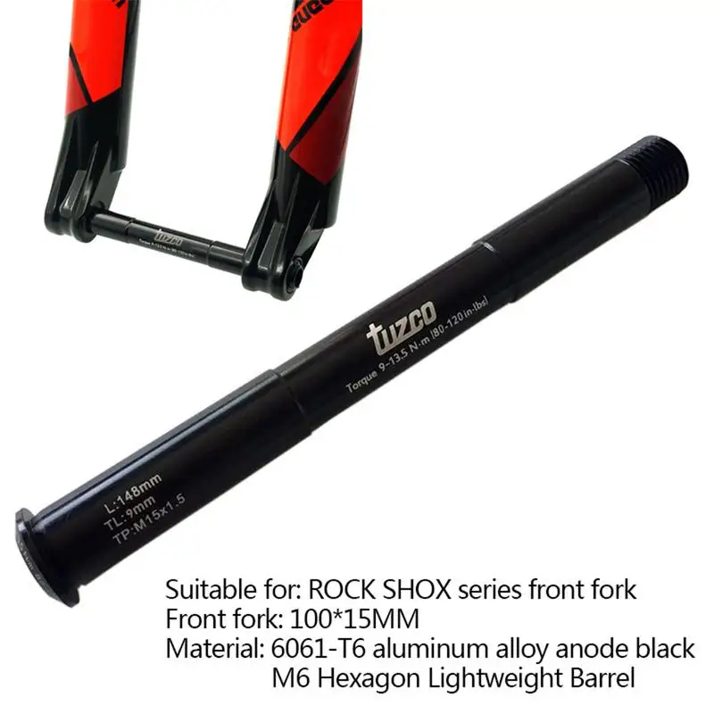 Bicycle Barrel Shaft Front Fork Hub Quick Release Quick Dismantling Aluminum Alloy Ultralight