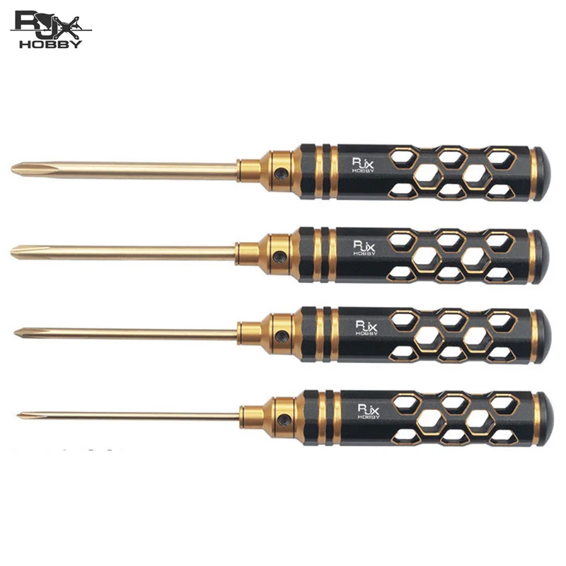 

4Pcs RJXHOBBY 3.0/4.0/5.0/5.8mm Phillips Screwdriver Tools Kit Set for RC Models Drone Multicopter Spare Parts Drone Accs