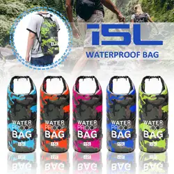 15L камуфляж полиэстер водонепроницаемая сумка Открытый рюкзак для плавания Водонепроницаемая сухая Сумка на двух ремнях речной треккинг