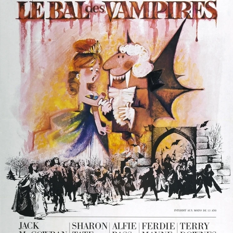 The Fearless Vampire Killers (Aka Le Bal Des Vampire) Французский плакат 1967 постер с фильмом Masterprint