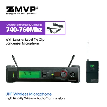 価格 プロ SLX14 UHF ワイヤレスマイクカラオケシステムコードレスボディパックトランスミッターラベリアラペルクリップマイク 740-760 Mhz