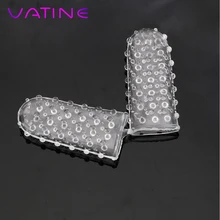 VATINE Adult Sex Toys Vaginal Massager Dildo Finger Penis Sleeve Clitoris Stimulation Silicone Sleeve Masturbation