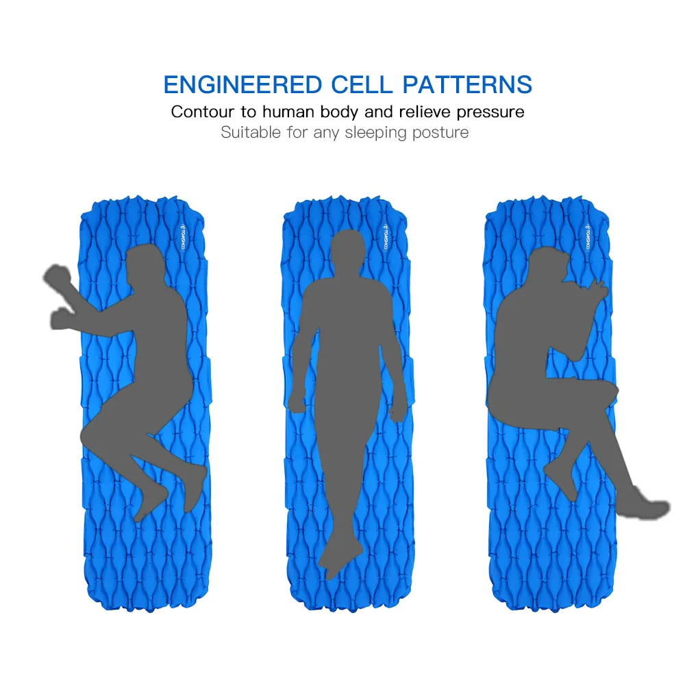 TOMSHOO наружный надувной коврик для сна, надувной матрас, пляжный коврик, коврик для сна, подушка для палатки, кемпинга, коврик для пешего туризма, путешествия