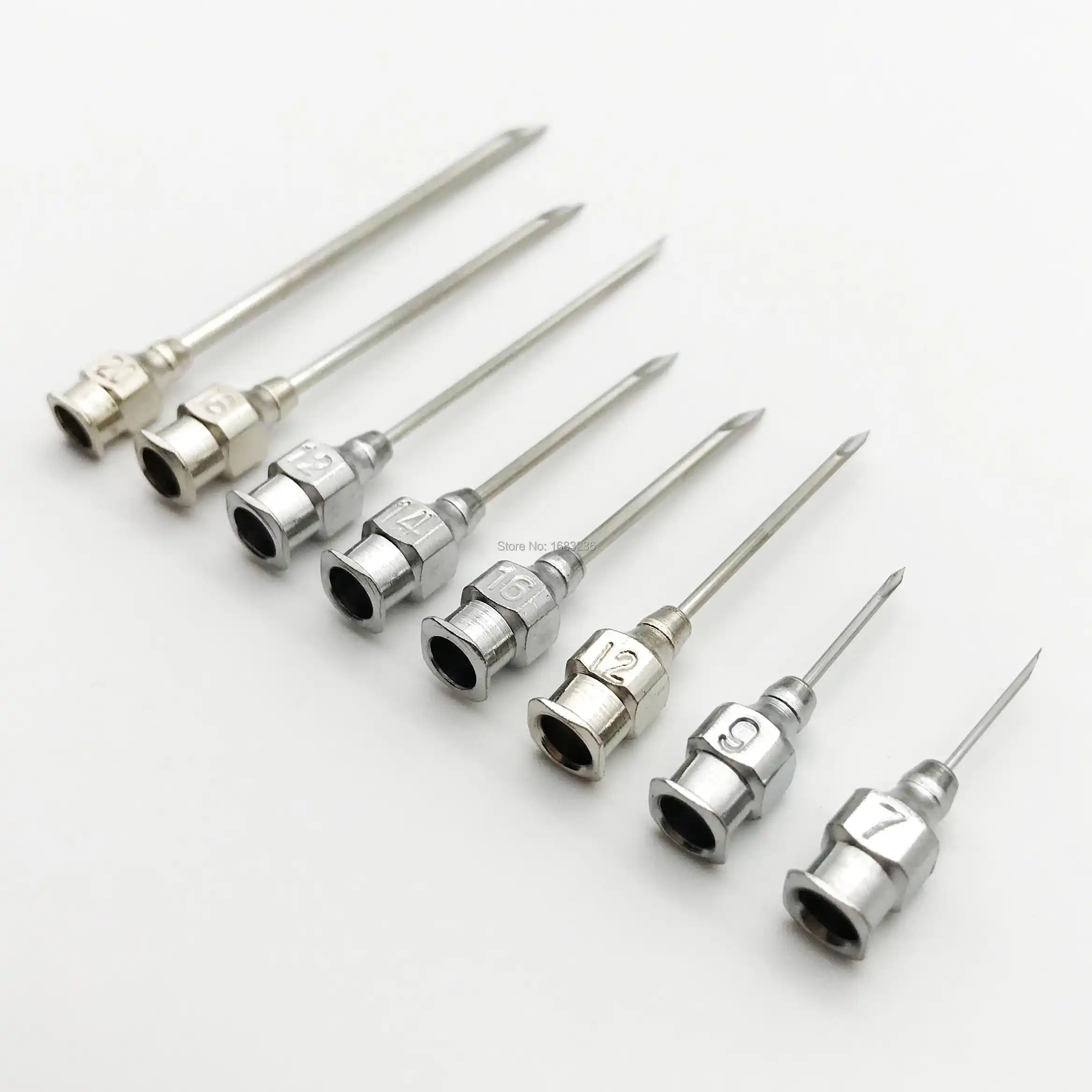 10pcs Stainless Steel Needle for Farm Animals Livestock Poultry Paste