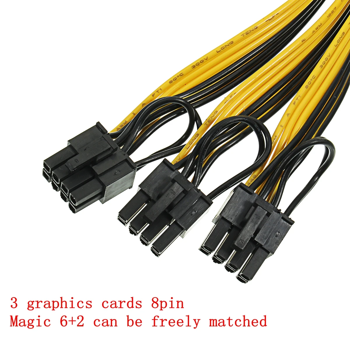 Pci-e 8 pin male to dual 8 pin (6+2) male pci e. Переходник molex 8 pin pci-e. Кабель pci e (6+2 pin) x 6. Pci express 8pin 2x 6pin. Провод pci-e 8pin.