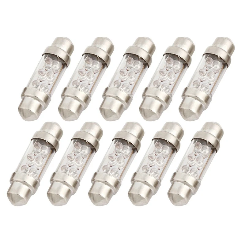 

10 x 36 mm with 6 LED soffit lamp, blue inside