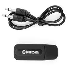OcioDual 3,5 мм к USB Bluetooth приемник AUX аудио BT музыкальный адаптер кабель черный для автомобиля