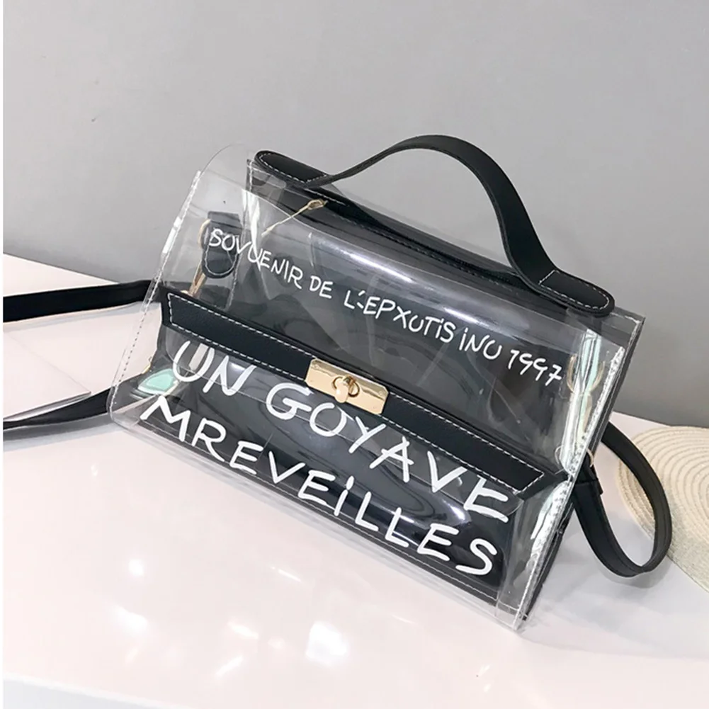 أعلى مقبض واضح شفاف PVC النساء حقائب كتف إلكتروني حلوى الهلام اللون النساء رسول Crossbody حقيبة الفاخرة الإناث بولسا أعلى مقبض واضح شفاف PVC النساء حقائب كتف إلكتروني حلوى الهلام اللون النساء رسول Crossbody حقيبة الفاخرة الإناث بولسا