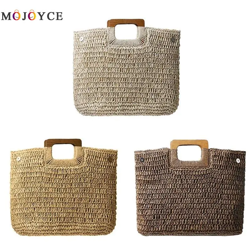 خمر كبيرة قدرة اليد النسائية المنسوجة حقائب أعلى-حقائب بيد البوهيمي ورقة حبل سومر حقيبة شاطئية