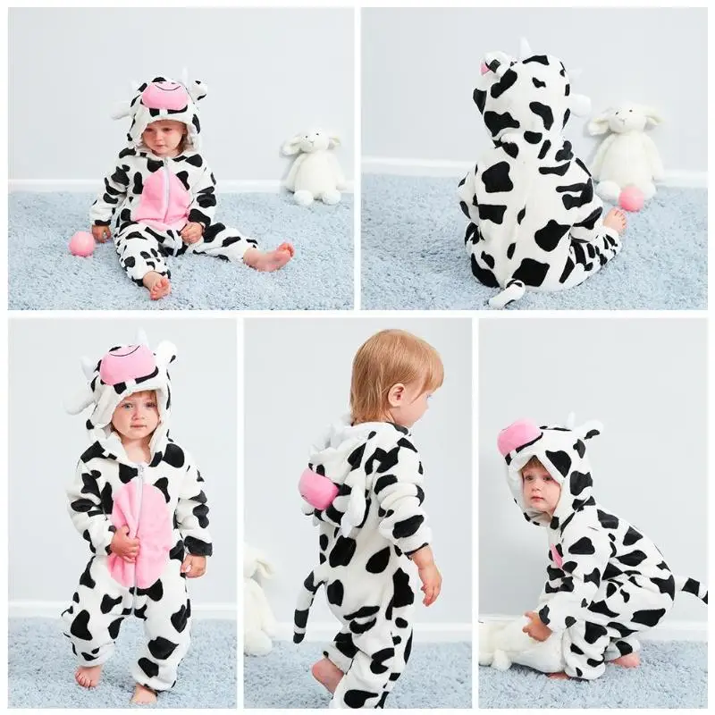 Marca mamelucos de bebé Animal lindo Niñas Ropa ropa de bebé recién nacido pijamas de dibujos animados de pijamas de invierno cálido ropa de bebé recem nascido Marca mamelucos de bebé Animal lindo Niñas Ropa ropa de bebé recién nacido pijamas de dibujos animados de pijamas de invierno cálido ropa de bebé recem nascido