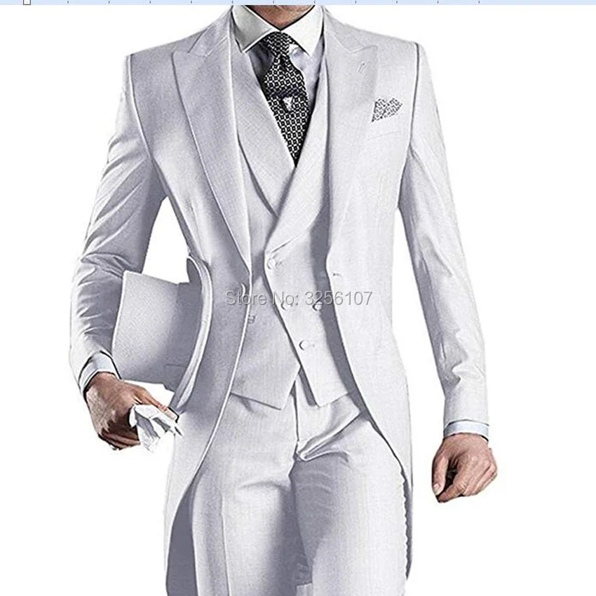 

wuzhiyi Classic Slim boyfriend for men dancing groomsmen men suits (jacket + Pants + vest )wedding suits for men straigth suits
