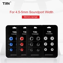 TRN 3 組 (6 個) s/M/L 4.5 ミリメートル T400 ノイズ分離するメモリ泡耳イヤホンインナーイヤー型イヤクッション小売パック(China)