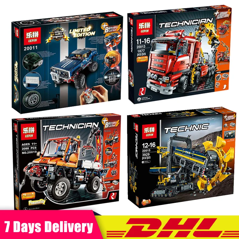 

Lepin 20011 20013 20019 20015 Technic Remote Control Electric Toys Building Blocks Clone LegoINGLY 41999 8258 8110 42055