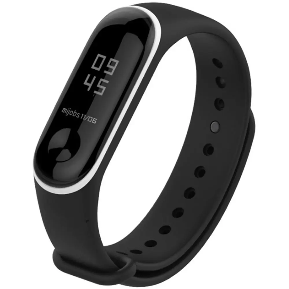 Alfa Wise ремешок для часов двойной цвет Anit Lost Регулируемый TPC Xiaomi Mi Band 3 умные