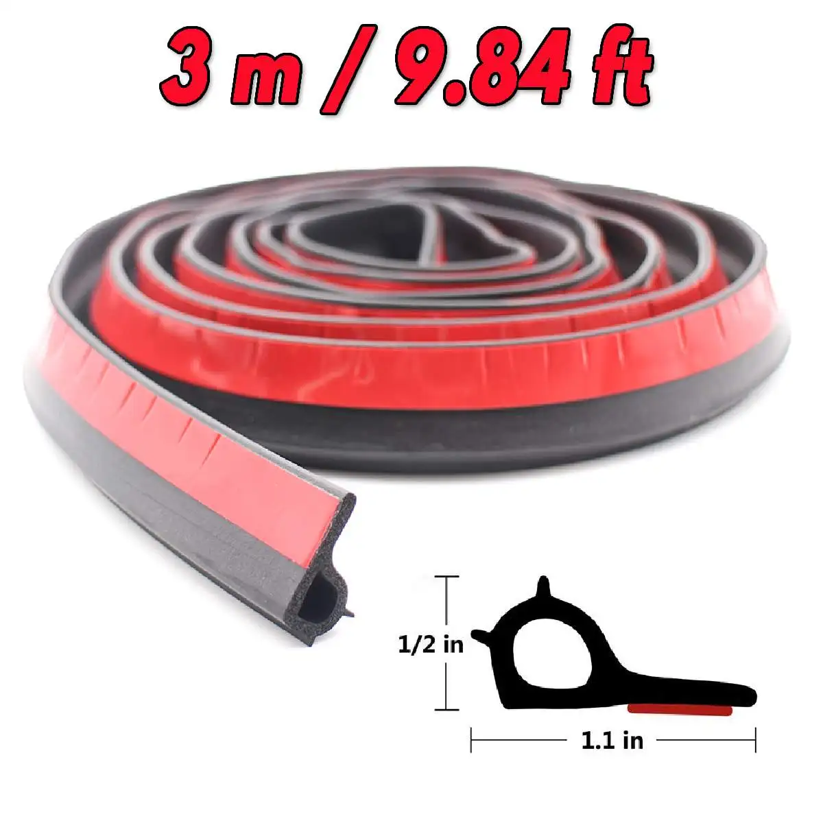 300cm Adhesive UNIVERSAL TAILGATE SEAL KIT FOR TOYOTA HILUX SR5 SR