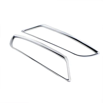 

My Good Car Chrome Front Air Conditioning Vent Plating Circle Decorative Sequins Trim Sticker for Ford Kuga Escape 2013 - 2018