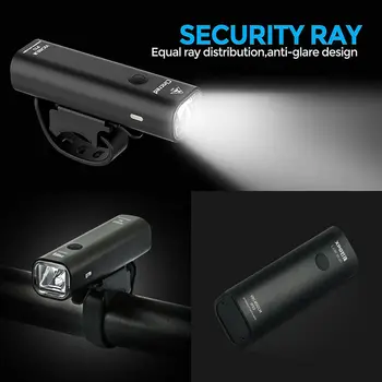 USB Rechargeable Bike Light Set Runtime 8+ Hours 400 Lumen Super Bright Headlight Front Lights and Free Back Rear LED 4 Mode
USB Rechargeable Bike Light Set Runtime 8+ Hours 400 Lumen Super Bright Headlight Front Lights and Free Back Rear LED 4 Mode