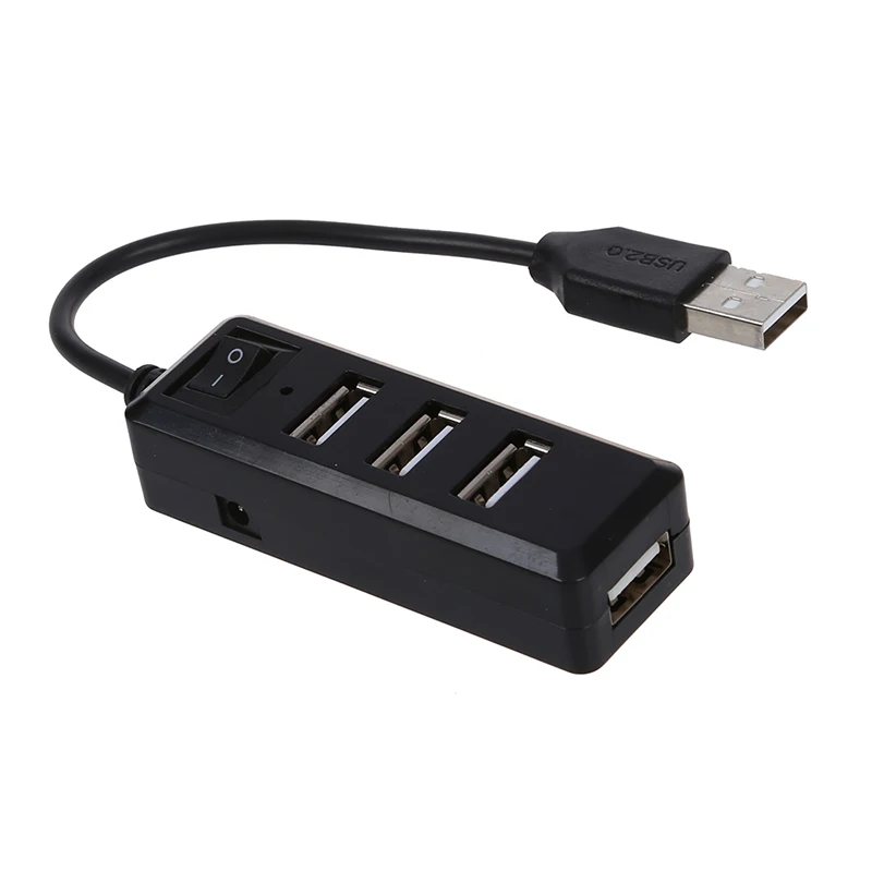 USB hub 2 0 4 порта высокоскоростной концентратор вкл. Переключатель светодиодный для