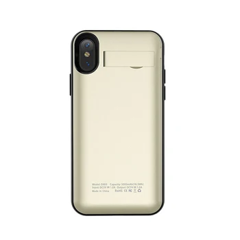 

Wireless Charging Back Case For Iphone X 5000 Mah Extra Back Clip Battery Charger Case Power Bank For Iphone Xs