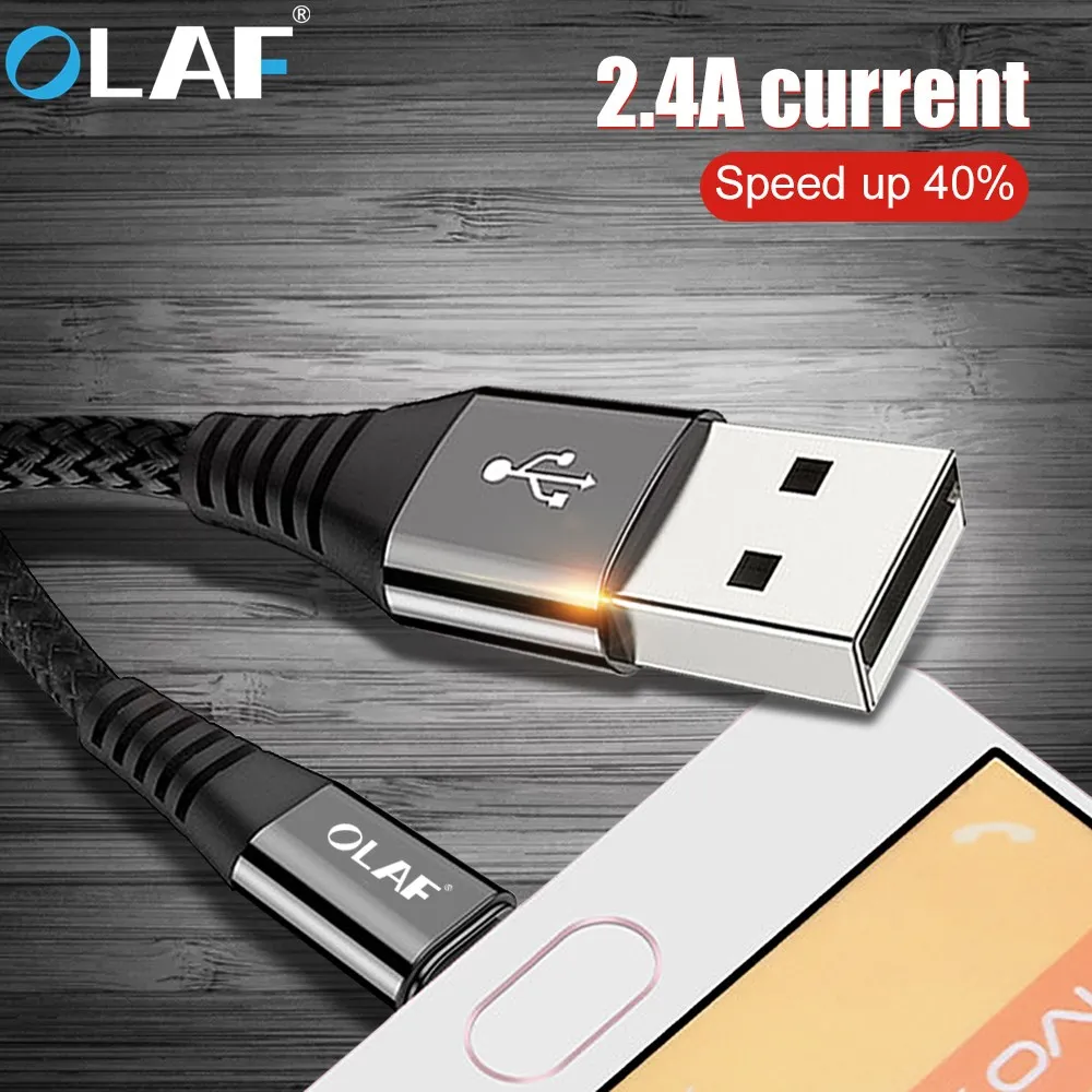 2.4A Micro USB кабель быстрой зарядки для передачи данных Microusb зарядное устройство Samsung