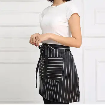 

Kitchen Cooking Aprons Work Dining Half-length Long Waist Apron Catering Chefs Hotel Waiters Uniform Essential Supplies
