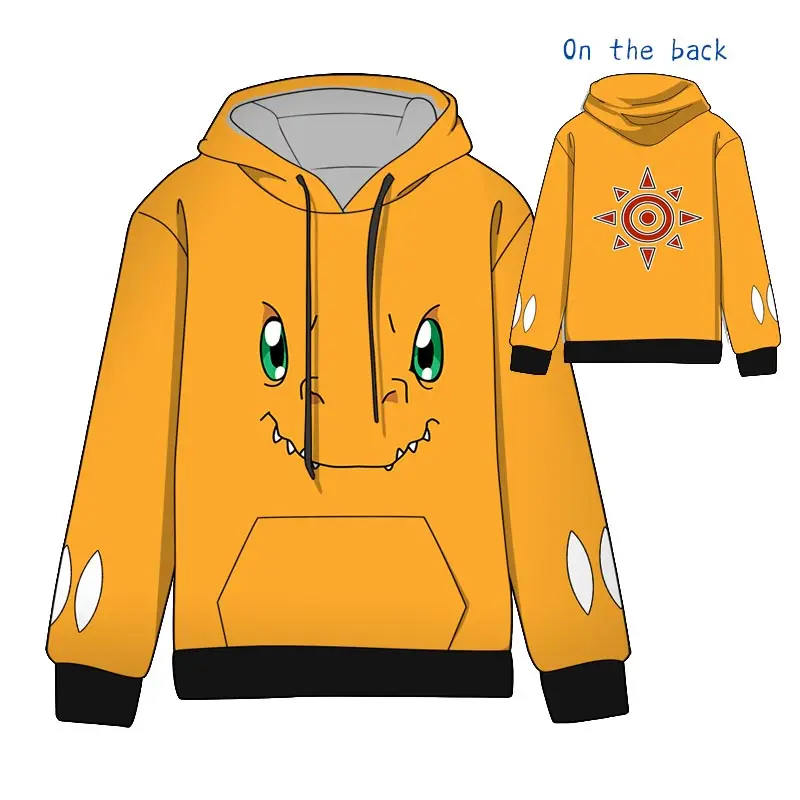 Горячая Распродажа аниме Digimon Adventure Agumon Косплей толстовки Стандартный с