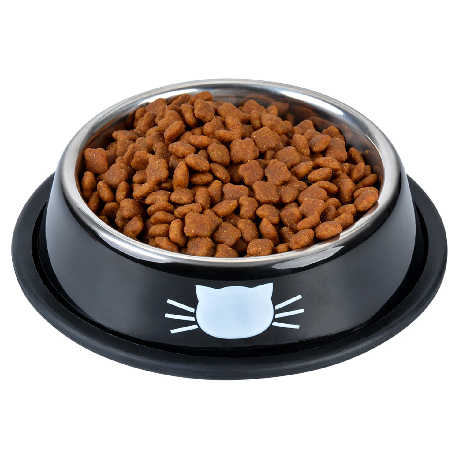 Новые 3 шт. миски для собак и кошек из нержавеющей стали дорожный кошачий Фидер для кормления миска для воды для домашних собак и котов щенков блюдо для еды на открытом воздухе