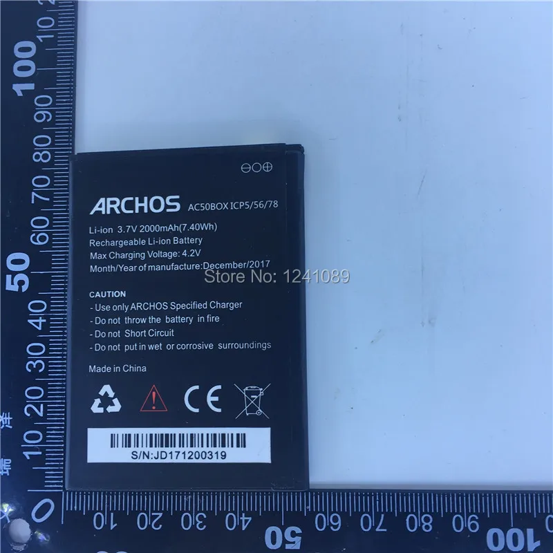 Батарея для мобильного телефона ARCHOS AC50BOXICP5/56/78 2000mAh долгое время работы в режиме