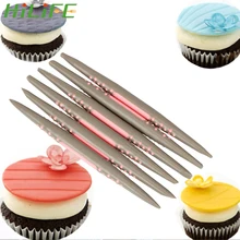 HILIFE 6 шт./компл. силиконовая Ручка Керамика инструменты помадка украшения торта цветок Сахар ремесло пластик мягкая голова пресс-форма