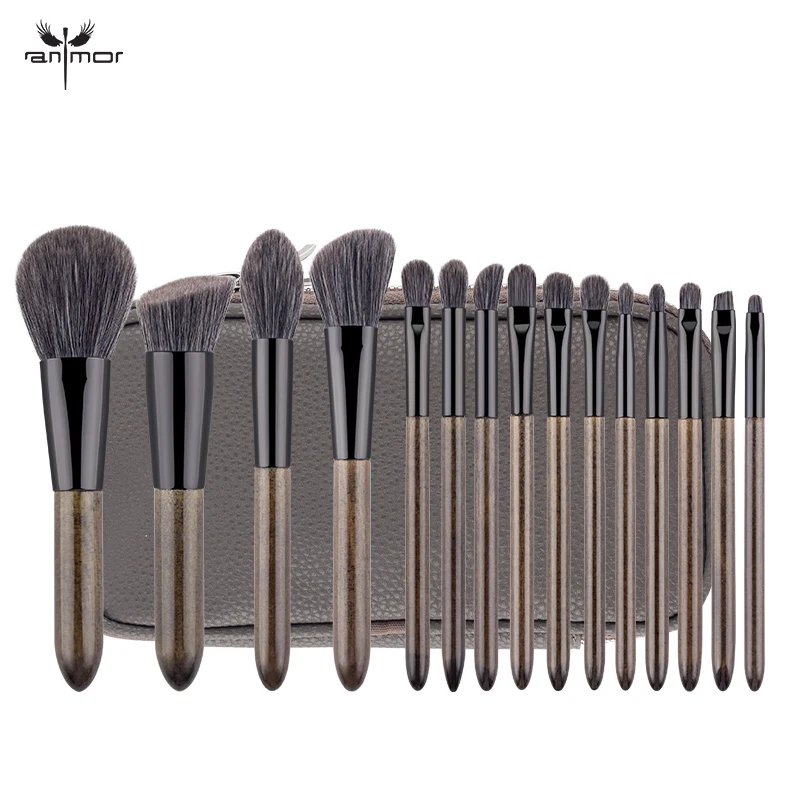 

Anmor New Make Up Brush Professional Makeup Brushes Set High Quality Synthetic Hair Eyeshadow Eyebrow Blending Foundation Kit