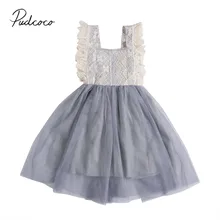 Коллекция года, новое Брендовое плиссированное платье без рукавов с глубоким вырезом на спине для маленьких девочек, сарафан Вечерние Платья с цветочным рисунком для торжеств шифоновая одежда, От 2 до 7 лет