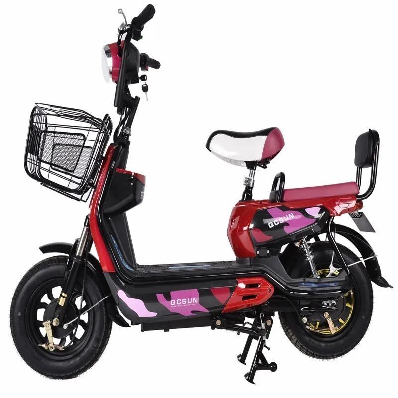 Электрический велосипед, мини Электрический мотоцикл, 48 В, аккумулятор, автомобиль для взрослых, два круглых электромобиля T60