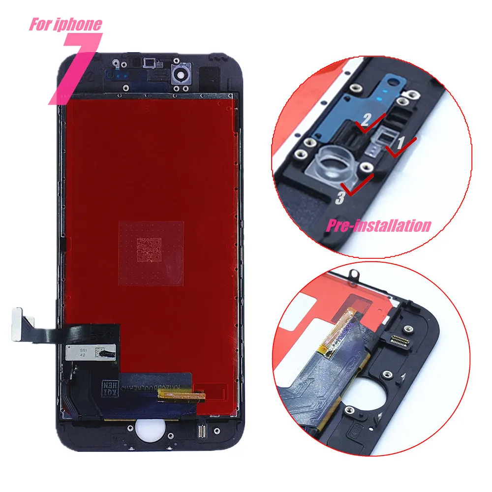JINKINGKING 1 шт. топовый ЖК дисплей для iPhone 6 7 Plus 8 3D сенсорный экран дигитайзер в сборе