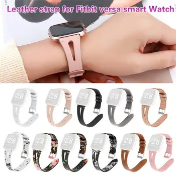 

2020 New Fashion Match Replacement Watch Band Leather Wrist Watchband Strap Bracelet Belt For Fitbit Versa Lite Watch Wristband