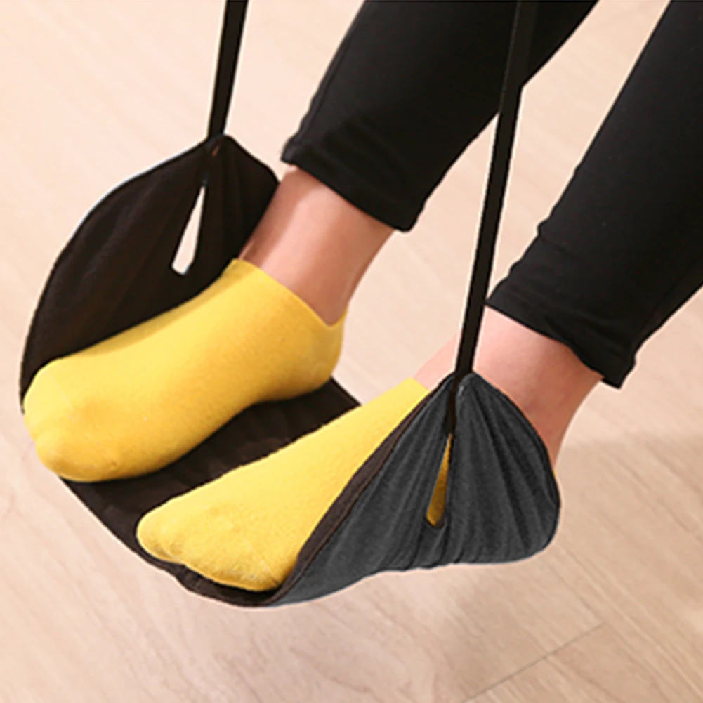 

2 Pcs/Lot Portable Long-distance Travel Couples Aircraft Foot Pad Footstools Legs Foot High-speed Foot Hammock for Lovers