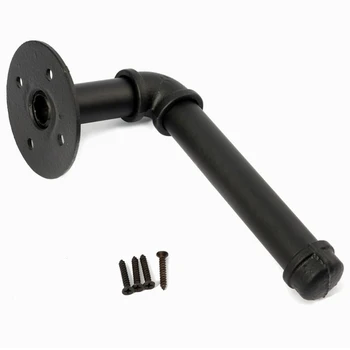 

Towel Rack Roll Shelf Industrial Style Wall Mount Iron Pipeline Vintage Paper Bathroom Toilet Tool Tissue Paper Rack Bath Deco